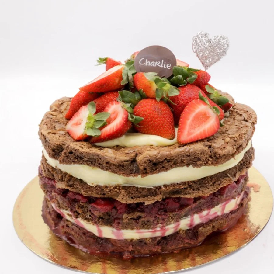 Torta Naked Cake Frutas Vermelhas Grande